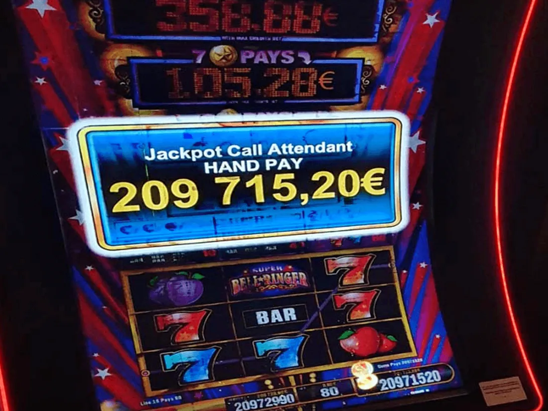 Casino : une femme remporte plus de 200 000 euros après avoir misé 80 centimes