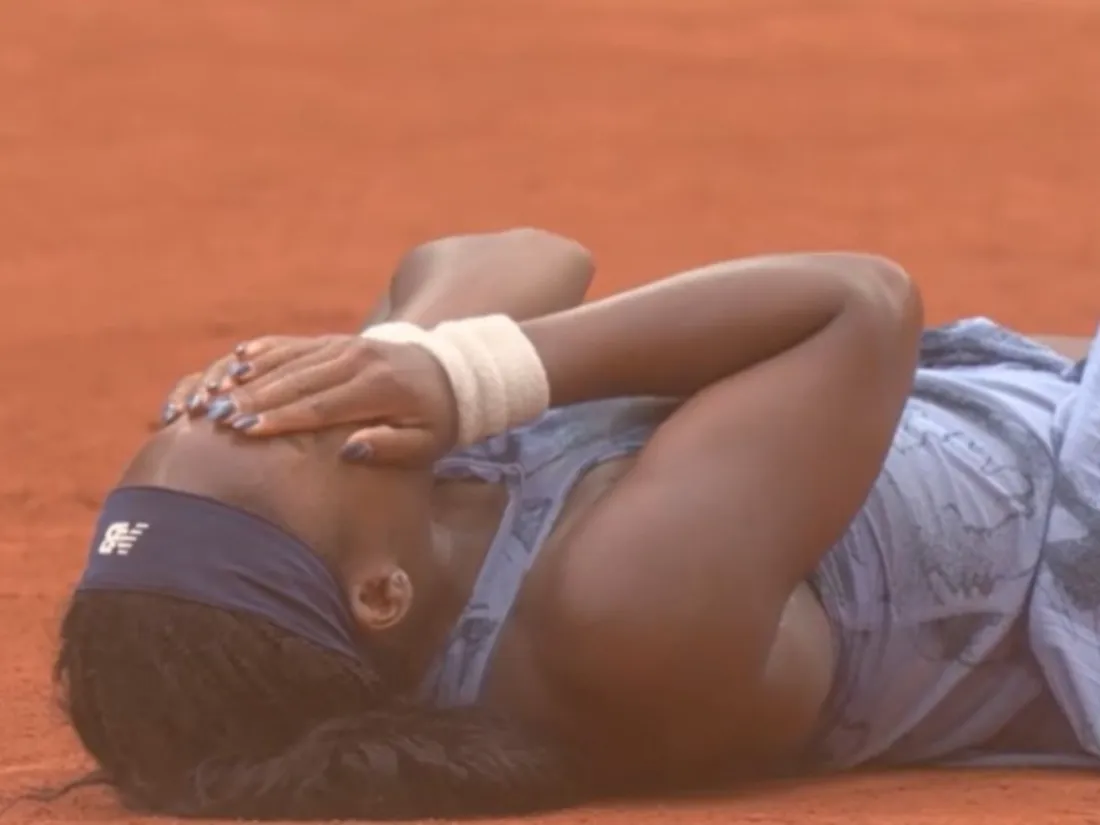 Coco Gauff- Capture d'écran France 2 