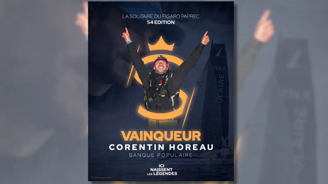 Le Morbihannais Corentin Horeau inscrit son nom au palmarès de La Solitaire du Figaro.