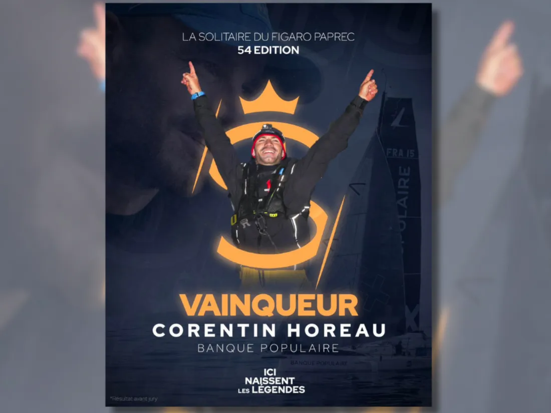 Le Morbihannais Corentin Horeau inscrit son nom au palmarès de La Solitaire du Figaro.