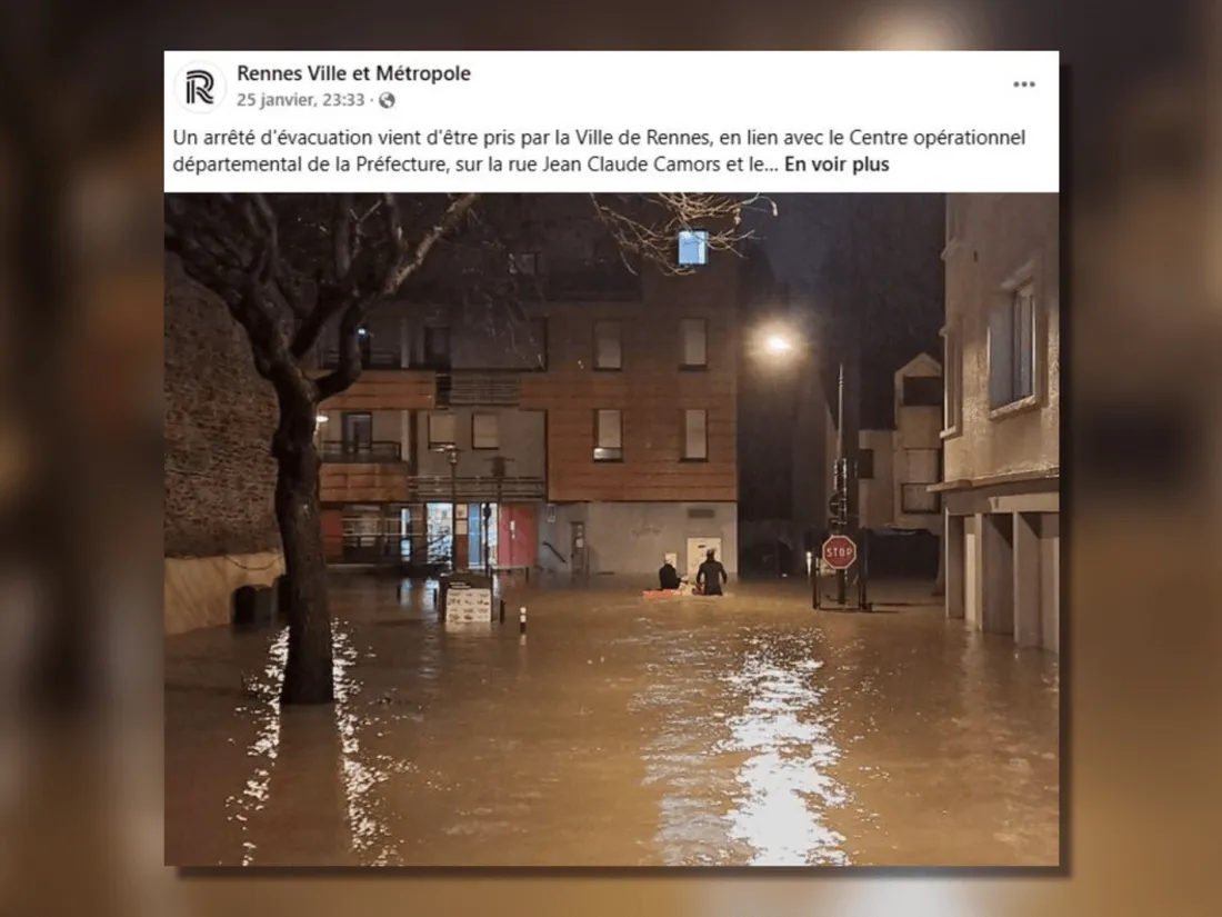 Crues Rennes janvier 2025