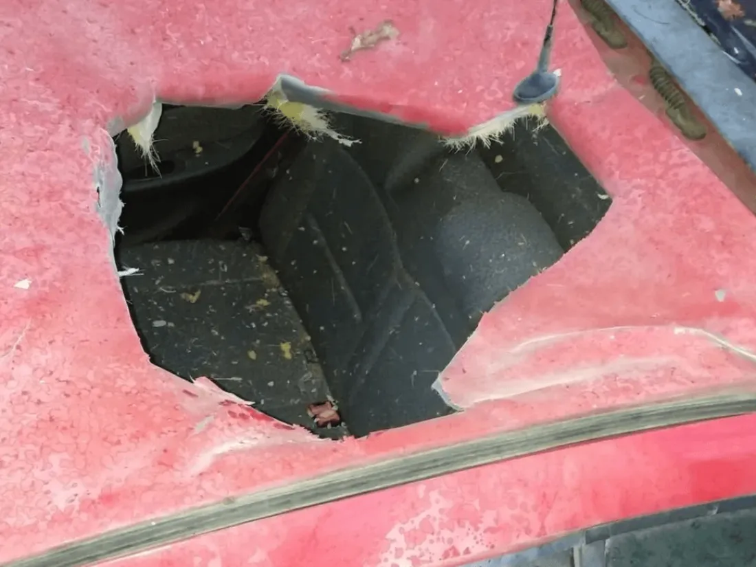 Une météorite est-elle tombée sur une voiture ?