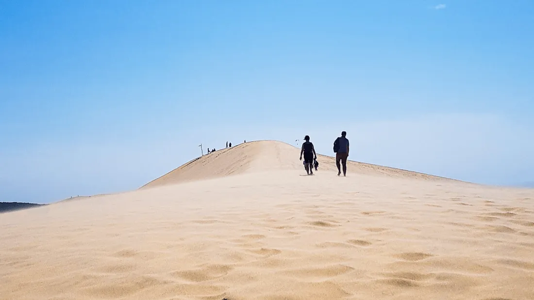La dune du Pilat au plus bas