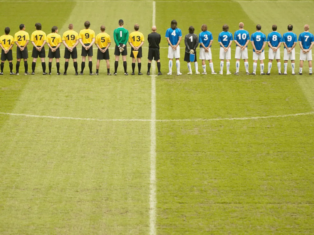 Footballeurs minute silence