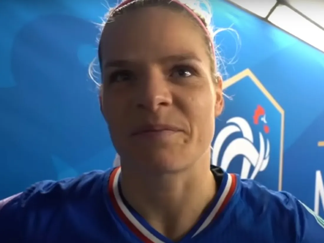 Eugénie Le Sommer après sa 198ème sélection