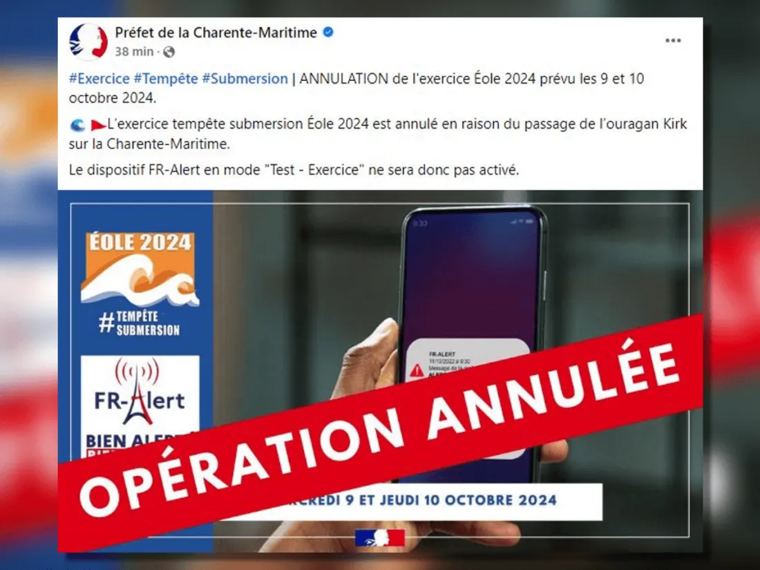 Annulation exercice La Rochelle