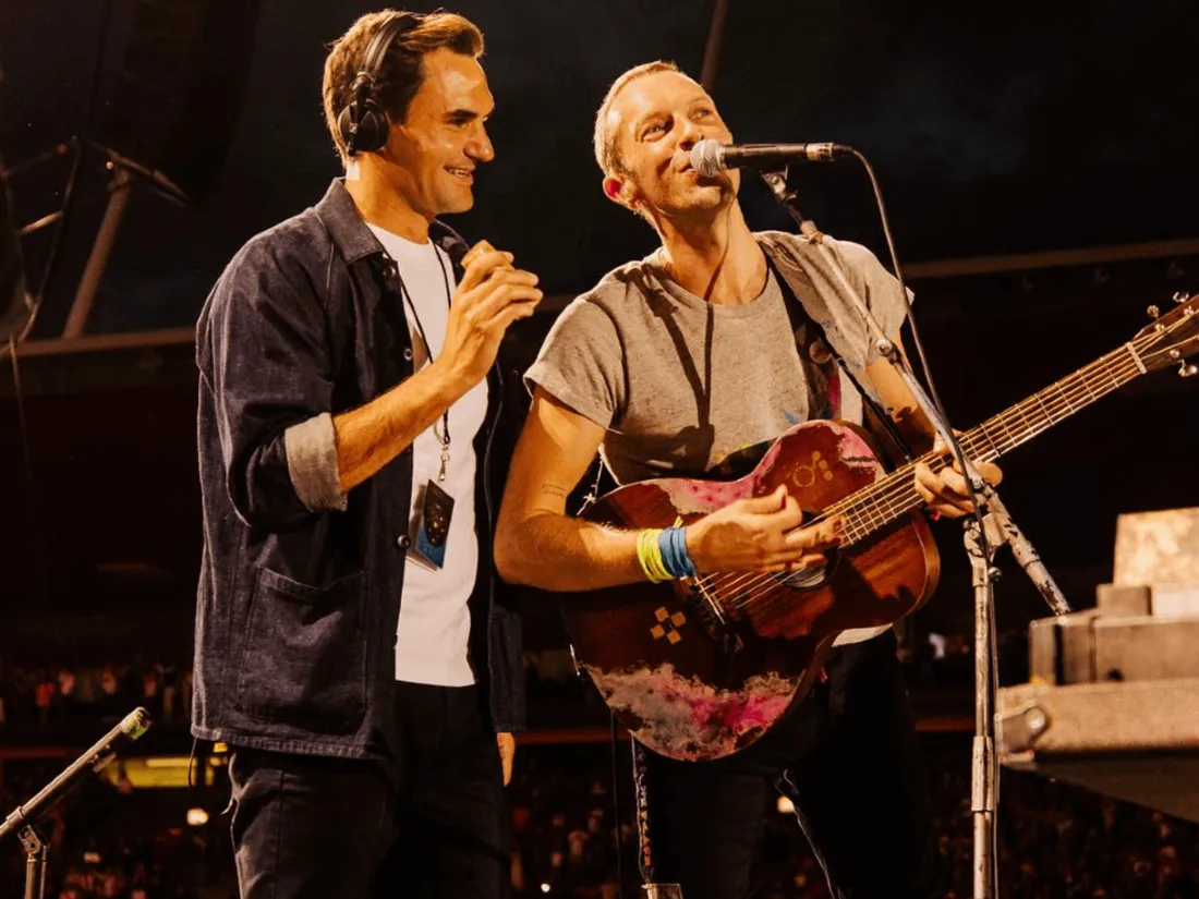 Roger Federer, 5e membre du groupe Coldplay !