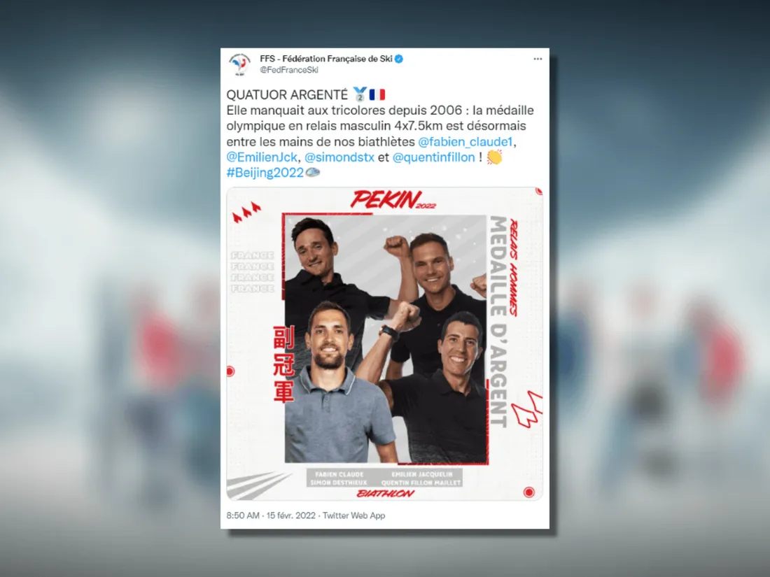 JO-2022 : nouvelle médaille pour Quentin Fillon Maillot qui décroche l'argent