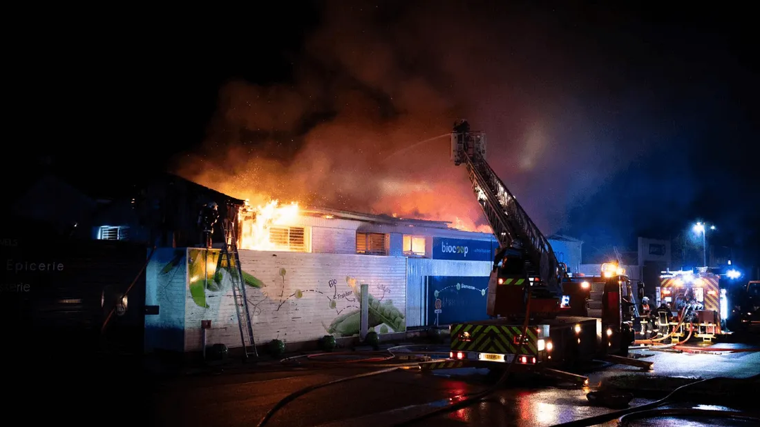 Incendie d'une Biocoop à Poitiers