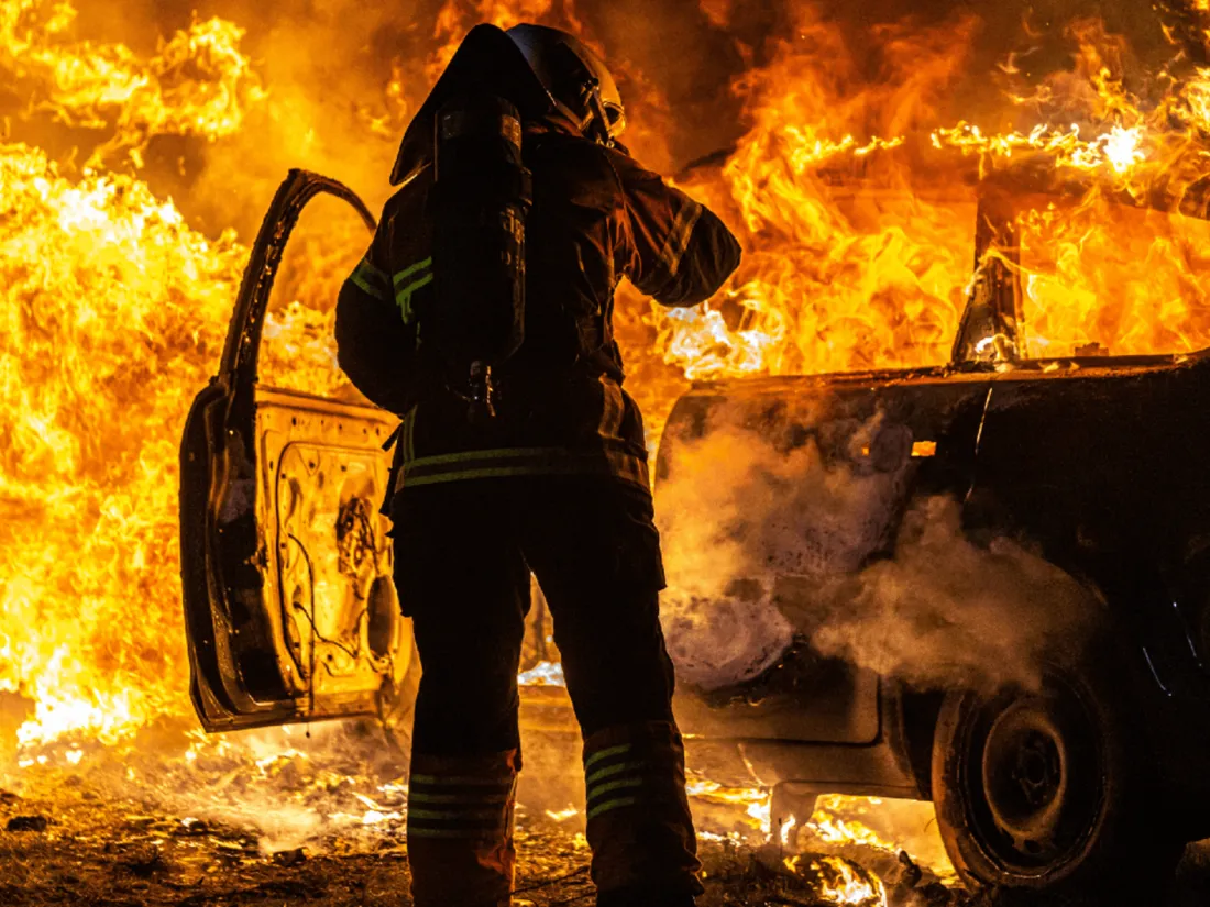Incendie voiture