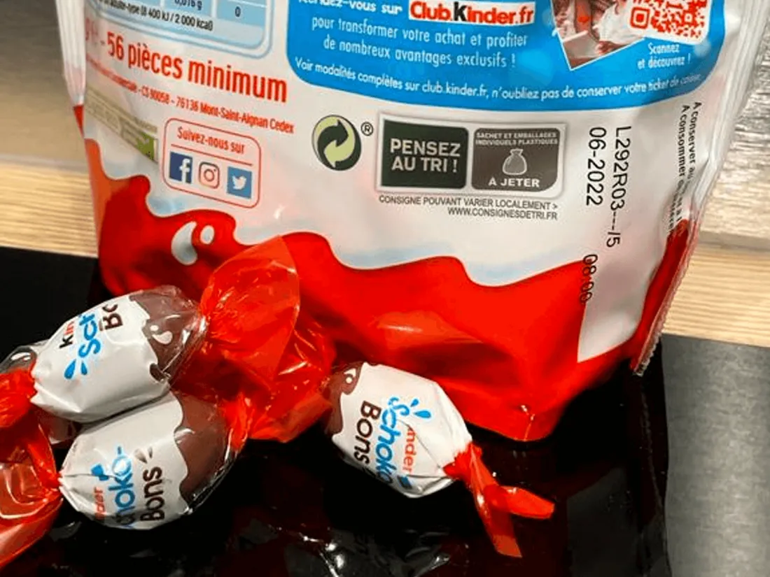 Salmonellose : l'usine des chocolats Kinder arrêtée par les autorités belges