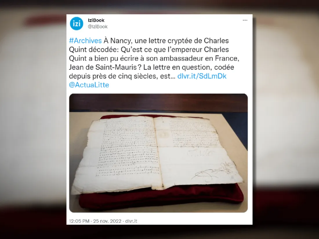 Sauriez-vous décoder cette lettre ? 