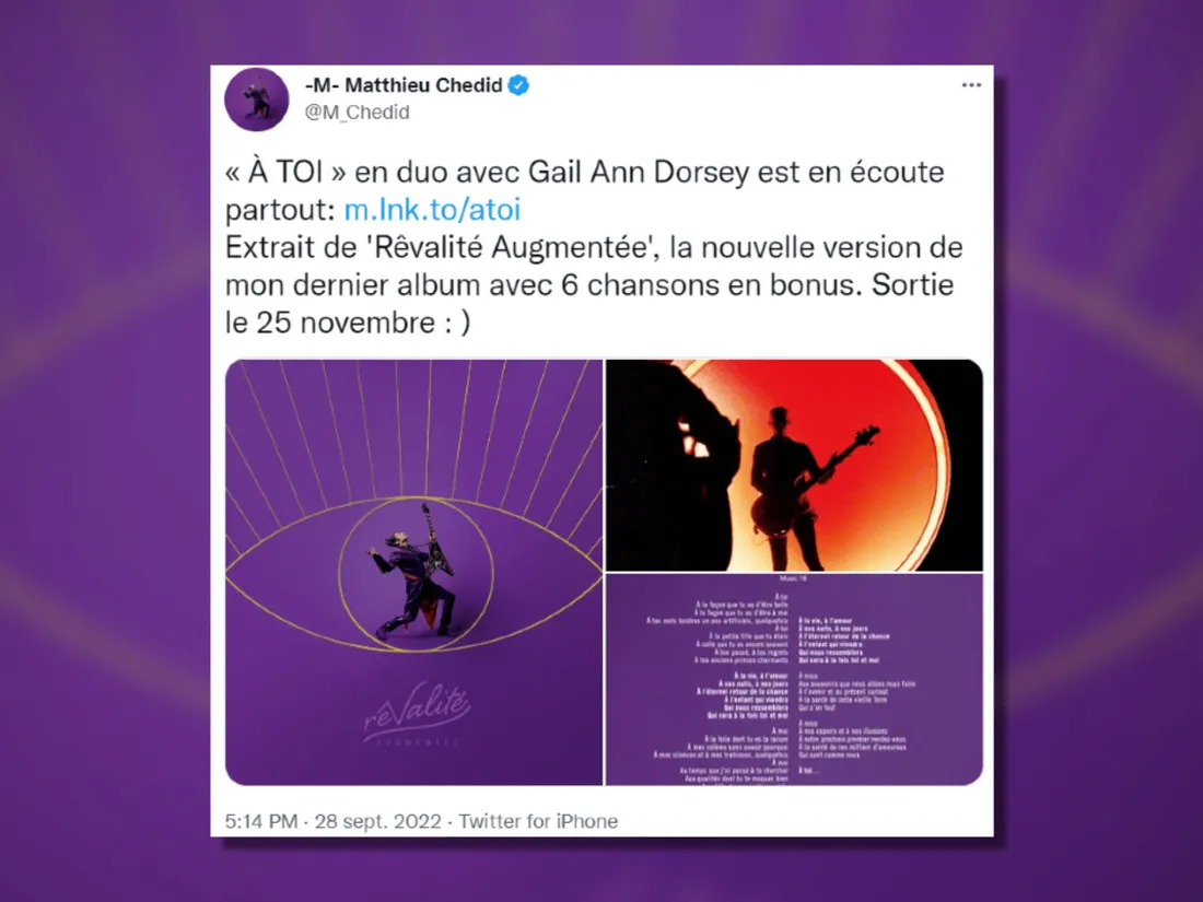 -M- sortira bientôt une réédition de « Rêvalité » 