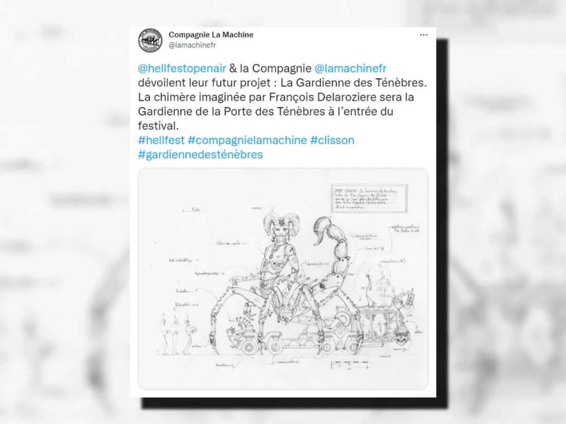 Hellfest : une femme-scorpion géante veillera sur l'édition 2024