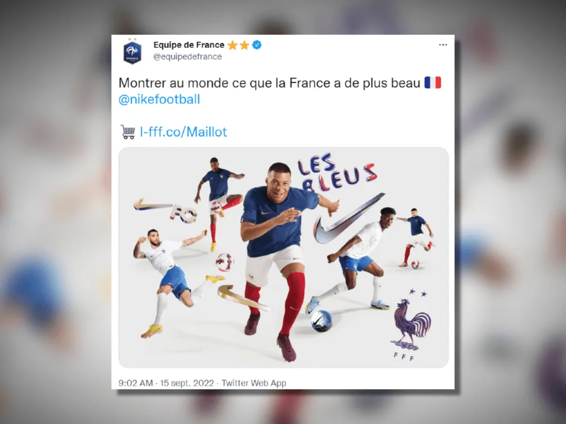 Coupe du Monde 2022 : Nike dévoile les maillots de l’équipe de France