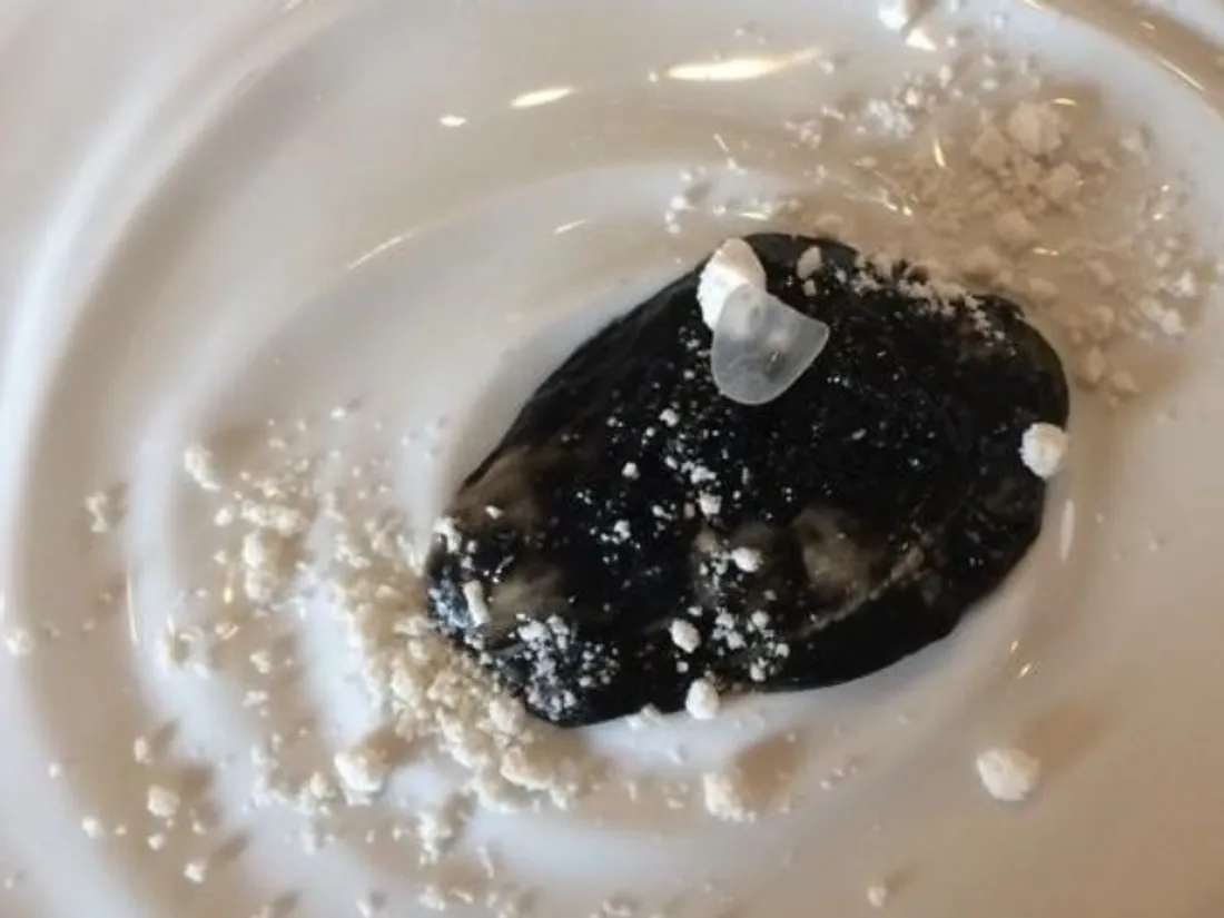 L'huître Erika, l'un des "plats signature" d'Alexandre Couillon