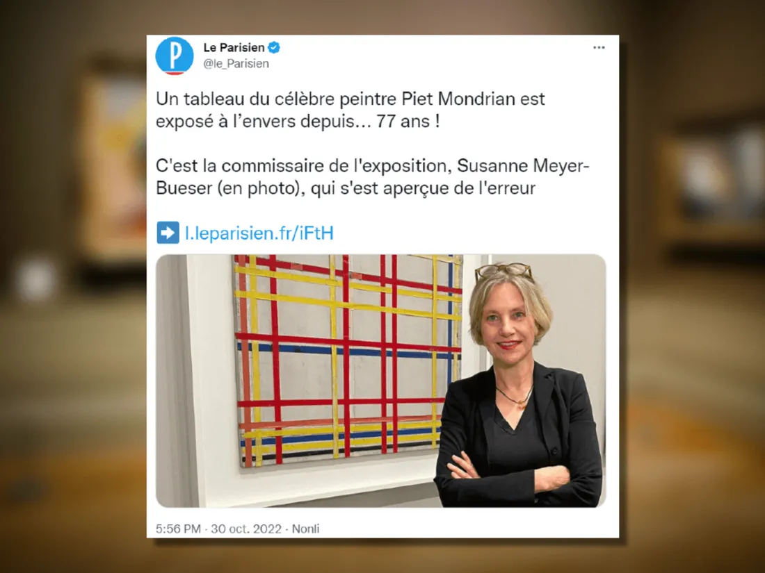 Un tableau de Mondrian exposé à l’envers depuis 77 ans