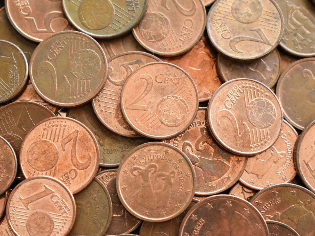 Pièces de centimes d'euro
