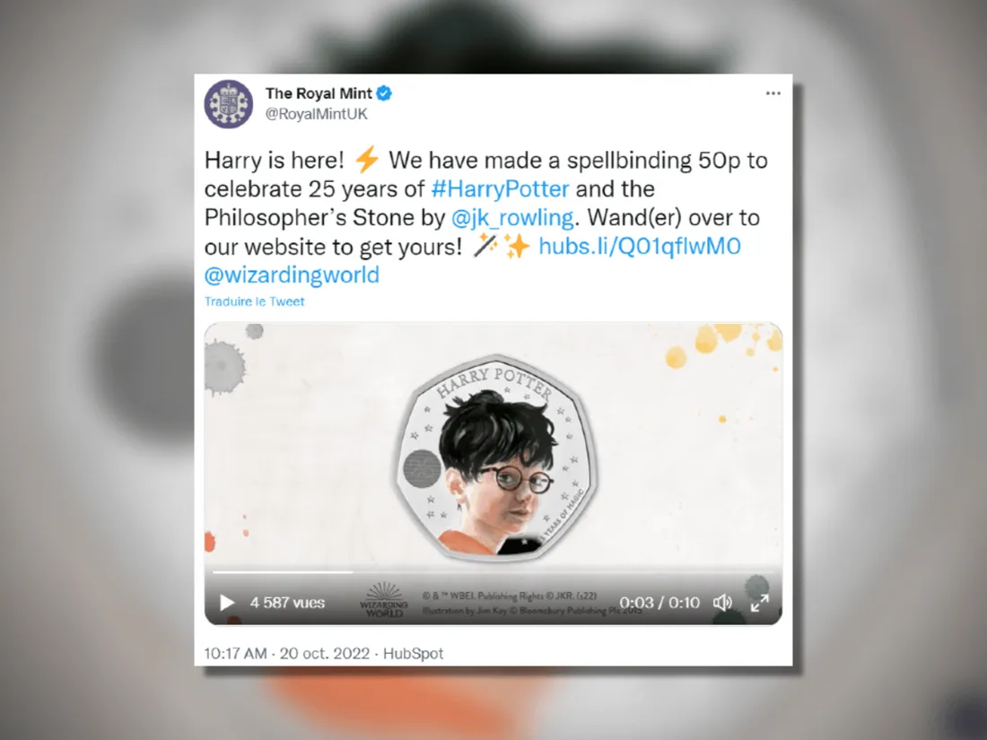 Des pièces de monnaie à l’effigie d’Harry Potter 