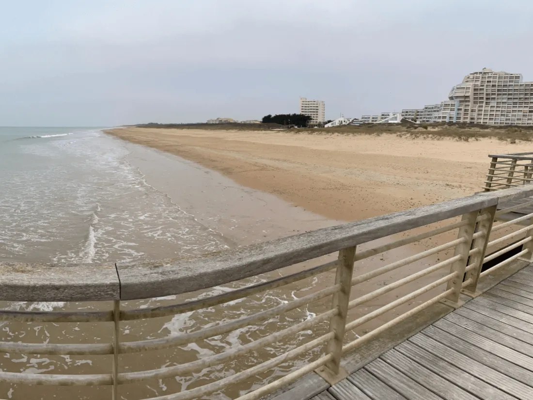 La plage de Saint-Jean-de-Monts, en Vendée