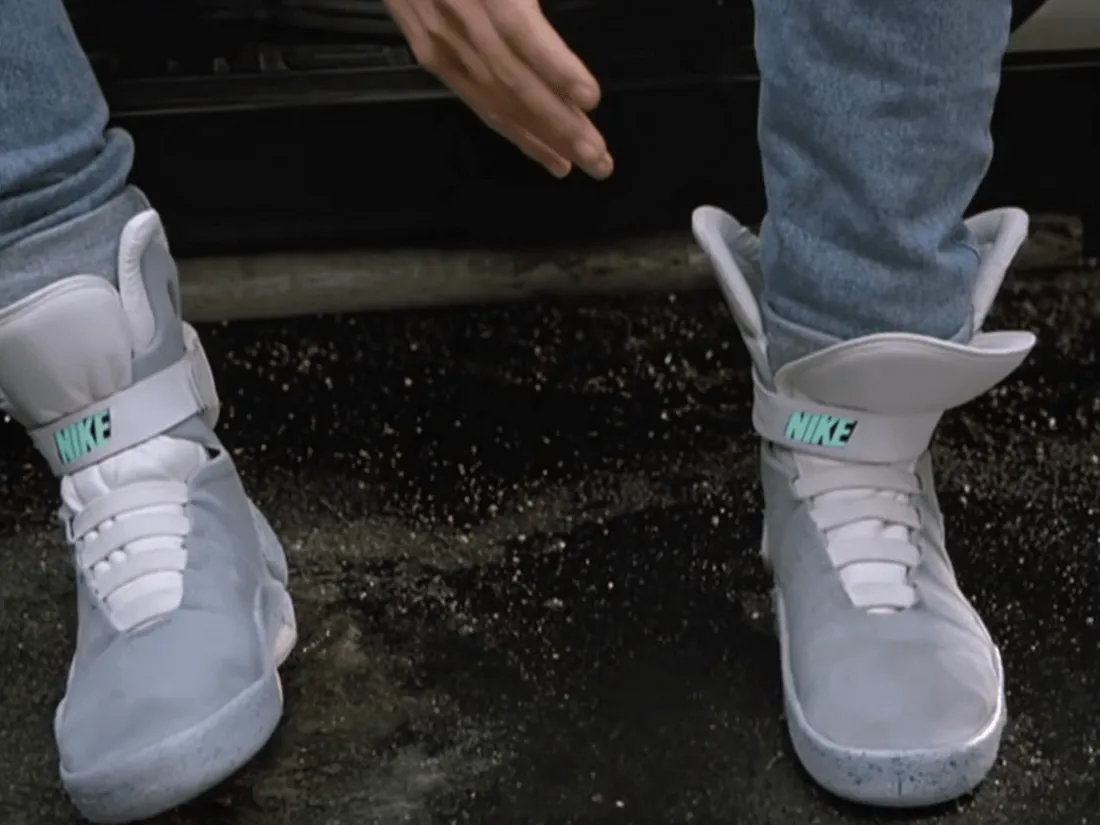 Baskets de "retour vers le futur" en vente aux enchères