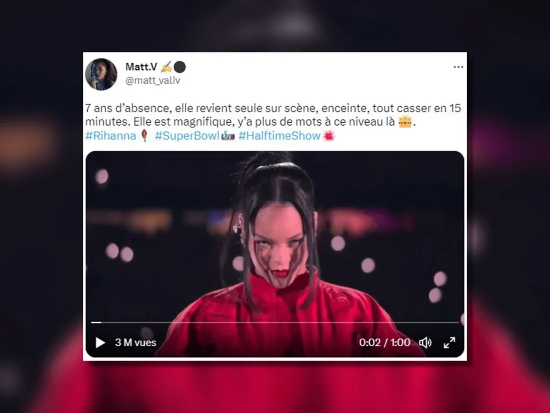 Superbowl : les internautes réagissent au show de Rihanna