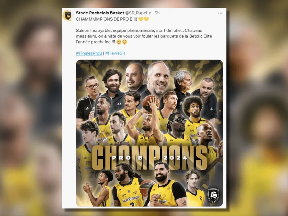 Stade Rochelais basket champions