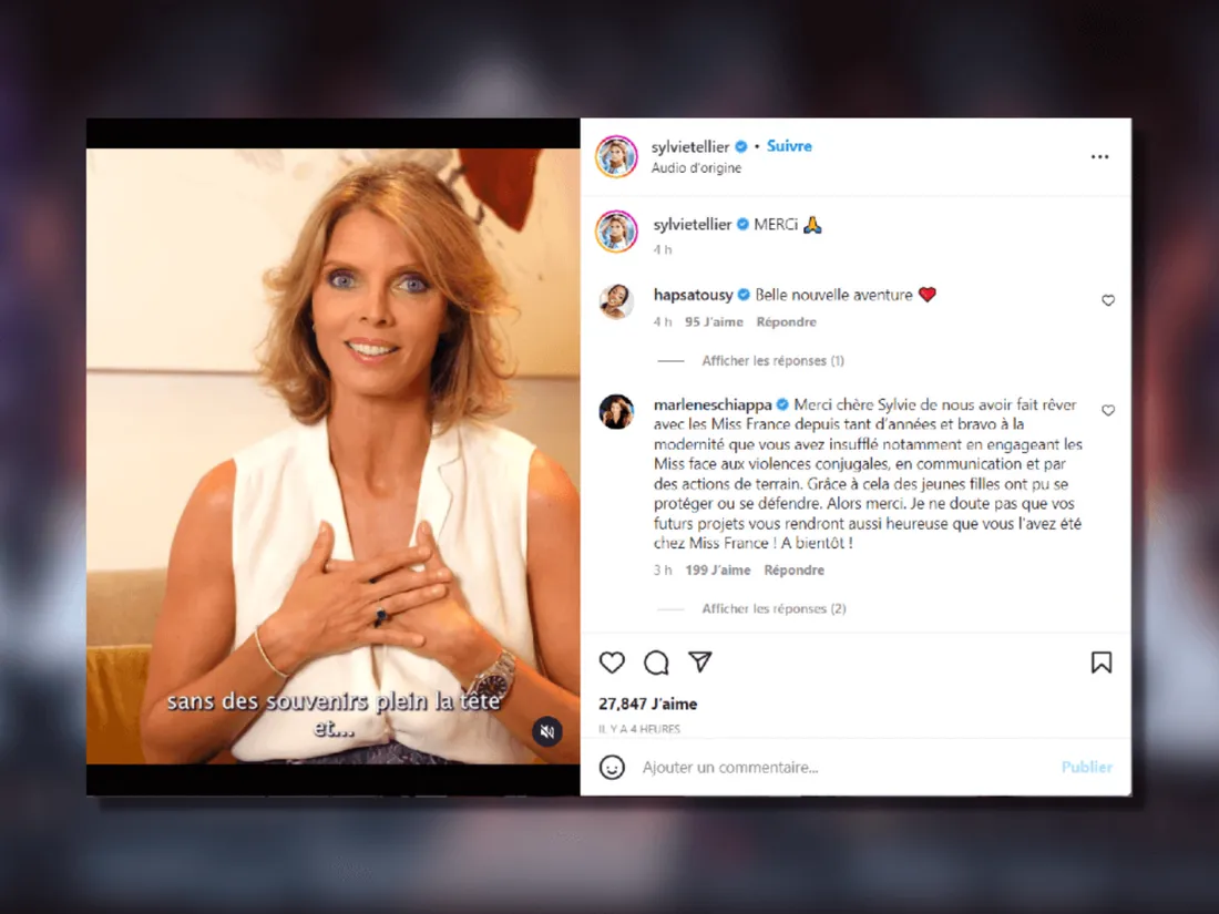 Sylvie Tellier quitte l’aventure Miss France 