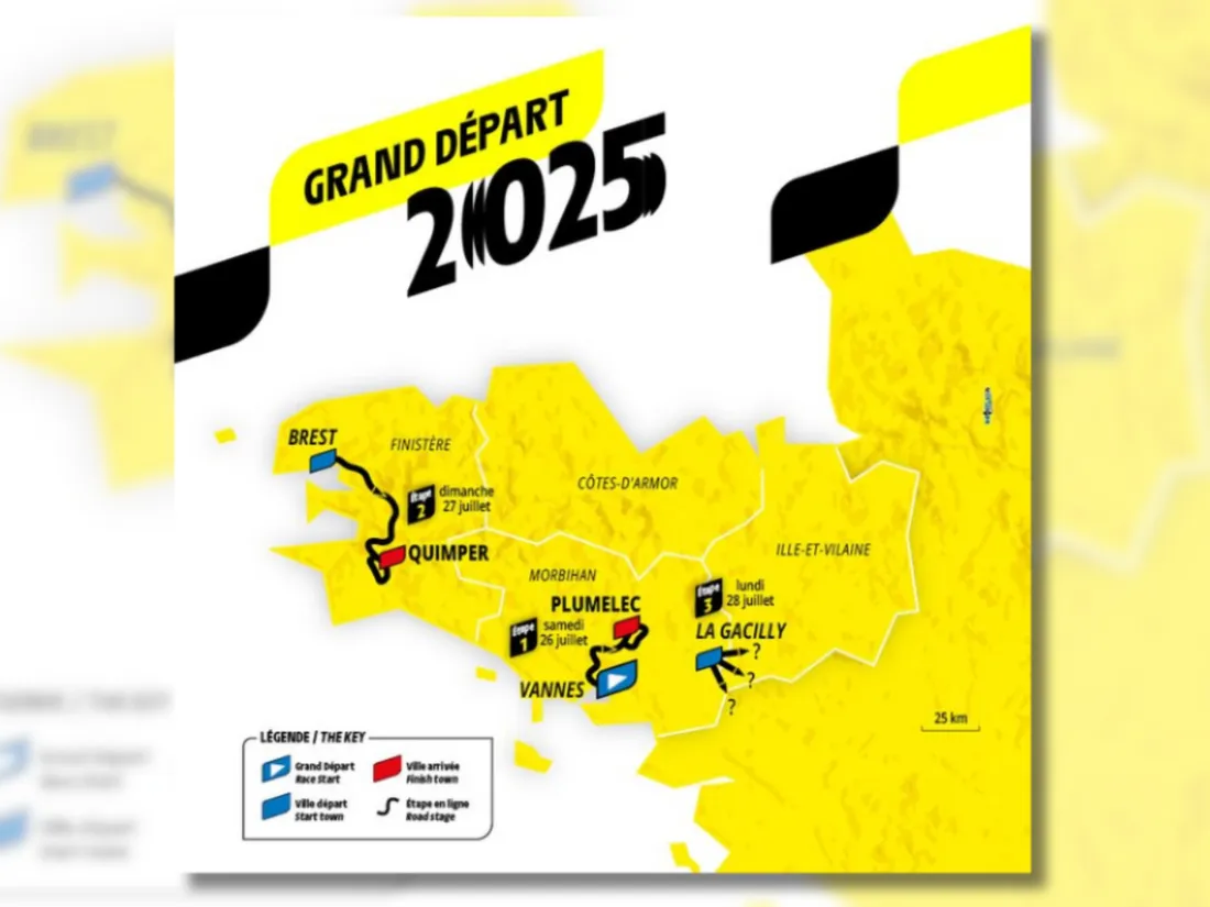 Le Tour de France femmes partira de Bretagne en 2025.