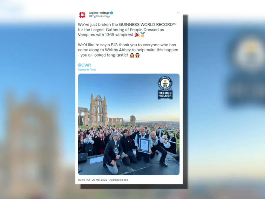 Record mondial de personnes déguisées en vampires battu