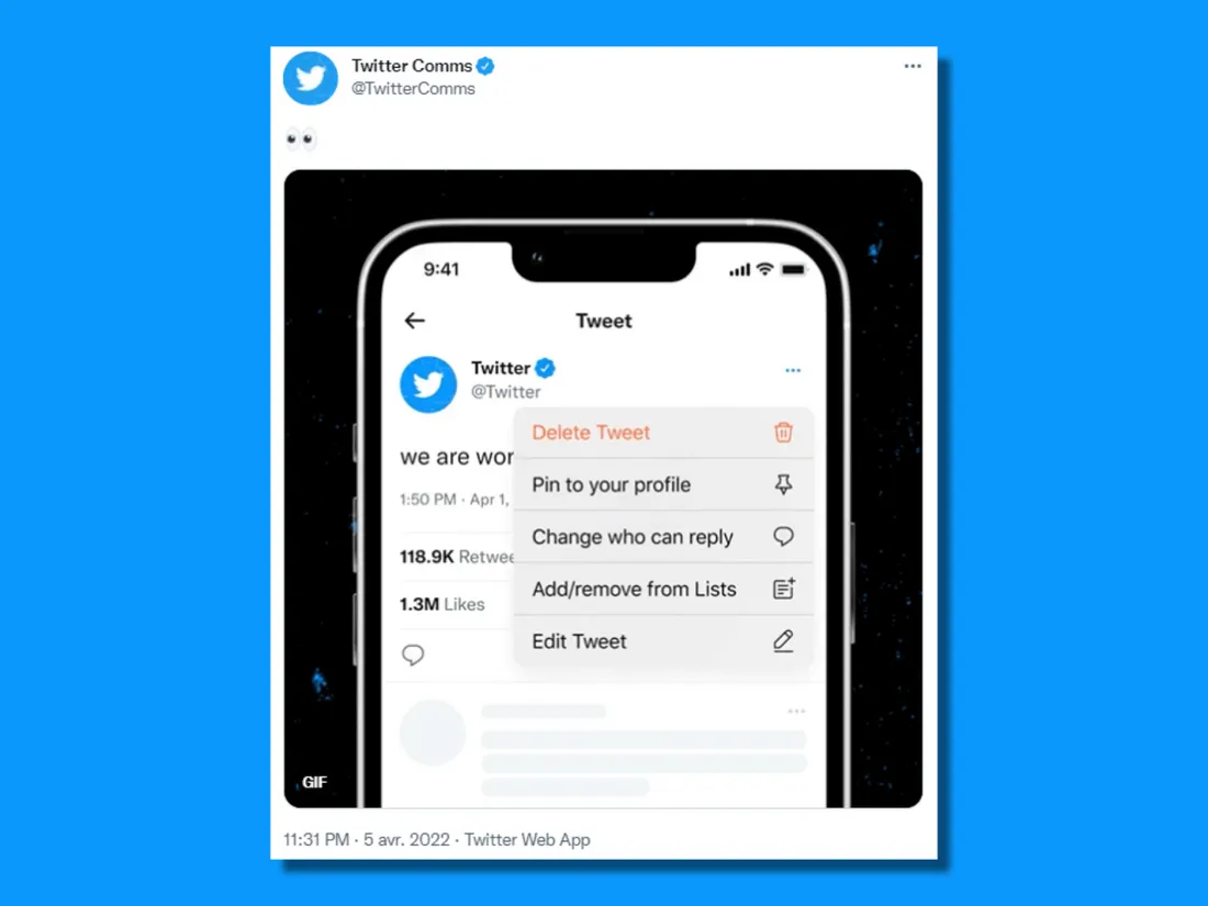 Twitter teste un bouton pour corriger ses tweets