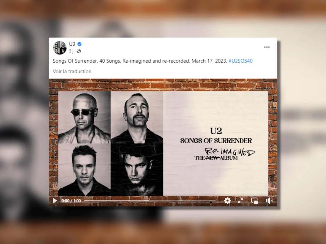 Le groupe U2 revisite ses chansons dans un nouvel album