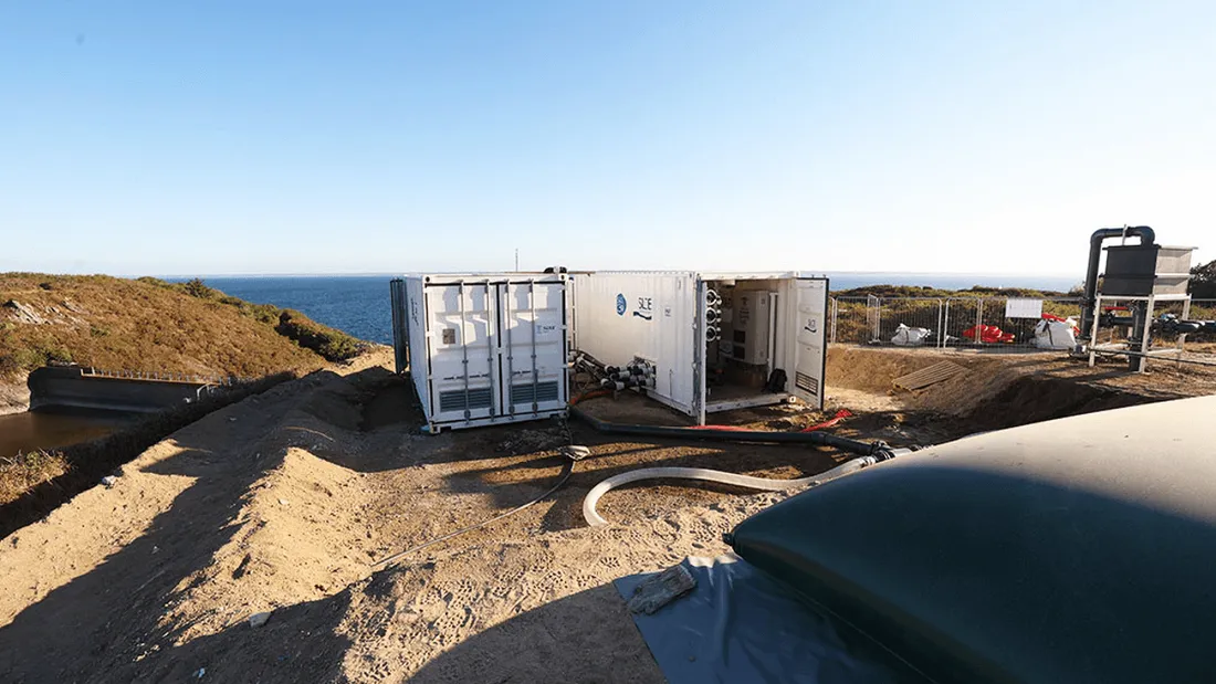 Sécheresse : une unité de dessalement d'eau de mer installée sur l'île de Groix