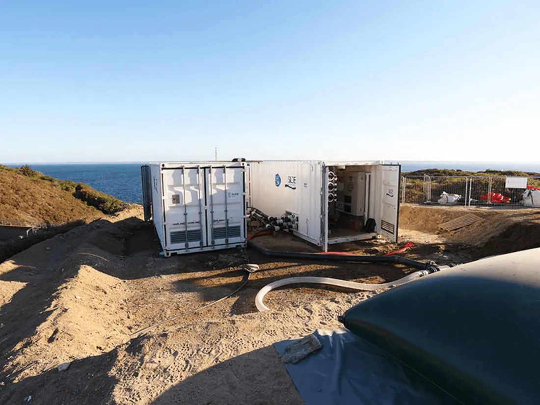Sécheresse : une unité de dessalement d'eau de mer installée sur l'île de Groix