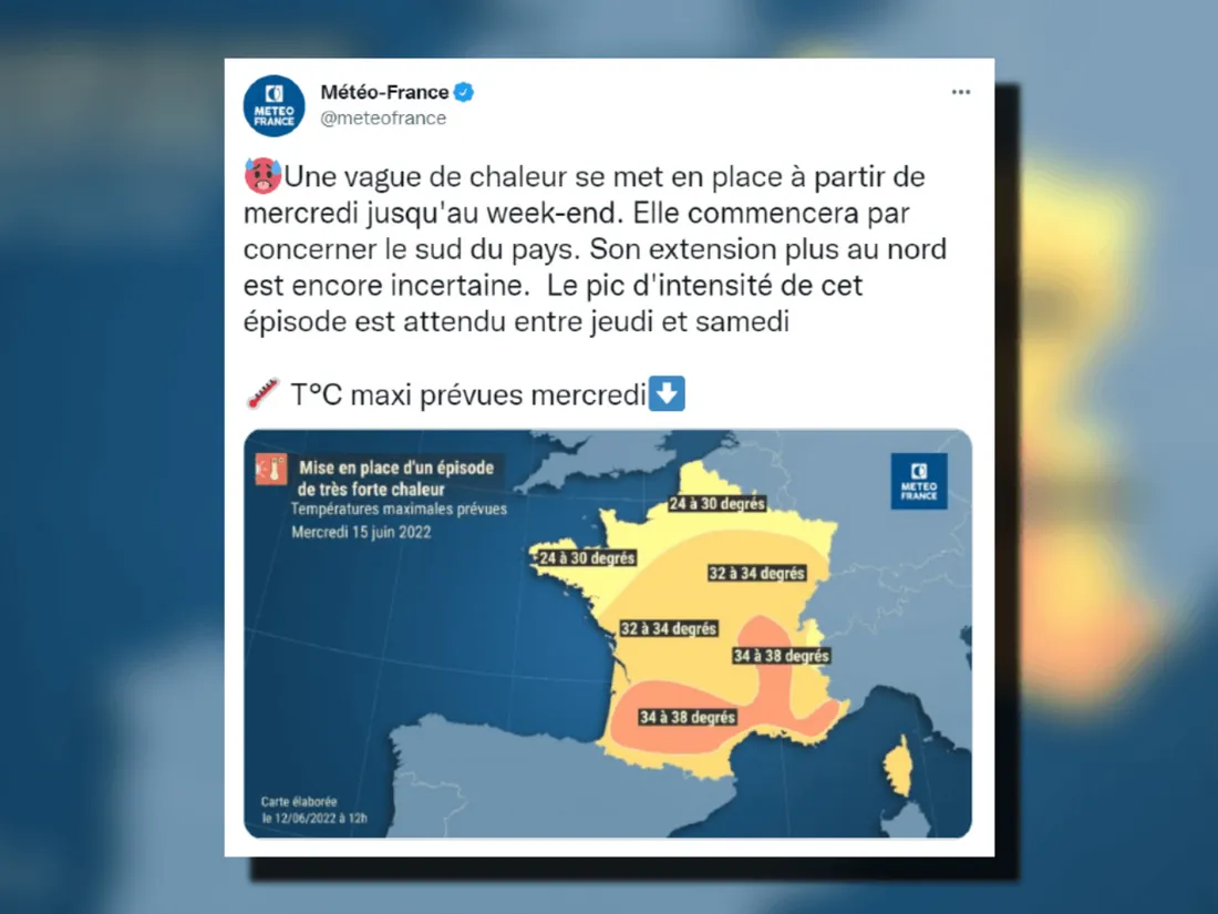 Vague de chaleur attendue en France cette semaine