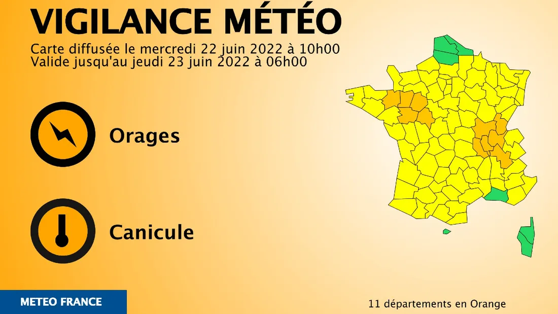 Orages : 5 départements du Grand Ouest à nouveau placés en vigilance orange