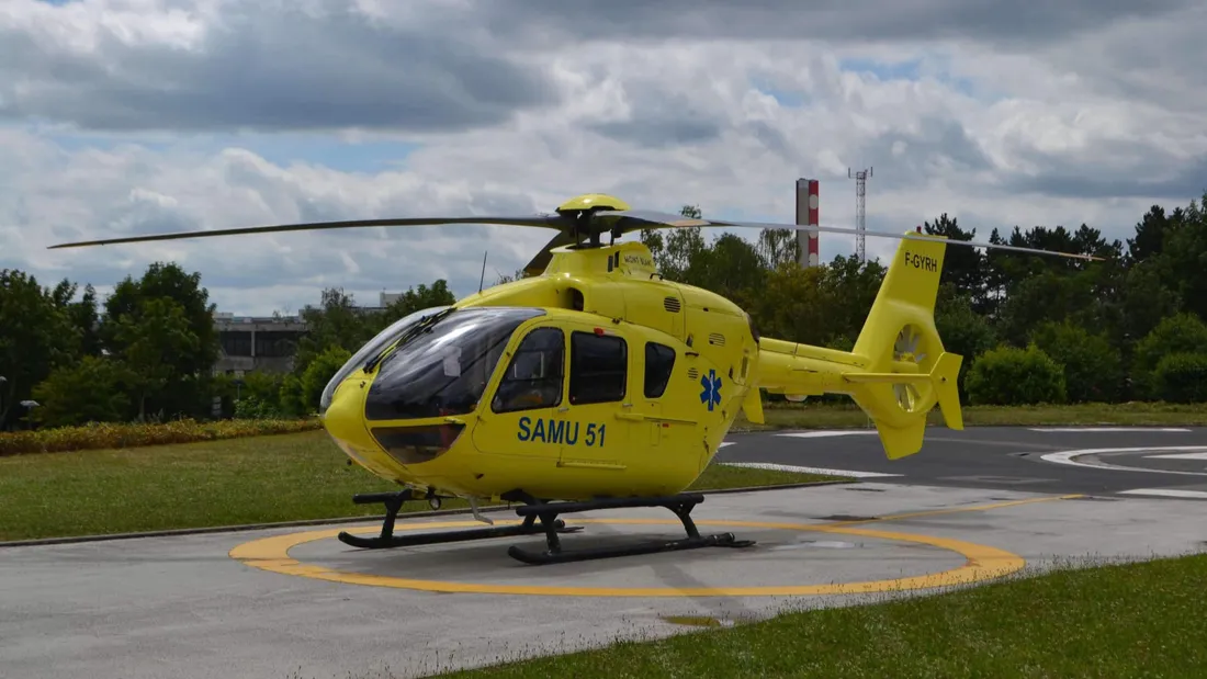 Un hélicoptère était présent