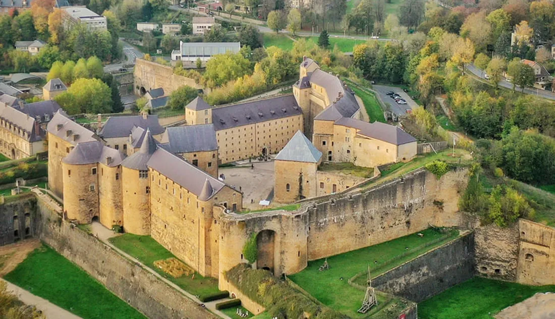 Château Sedan - vue de haut 