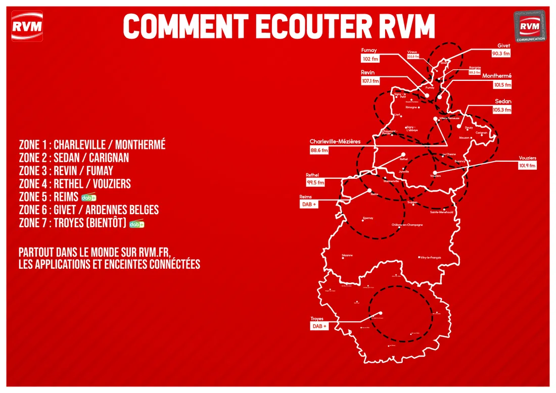 Carte RVM Frequence