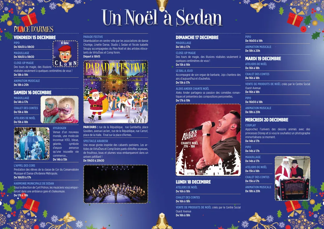 Marché Noël Sedan programmation