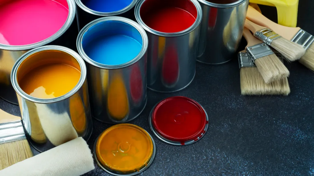 Pots de peinture illustration