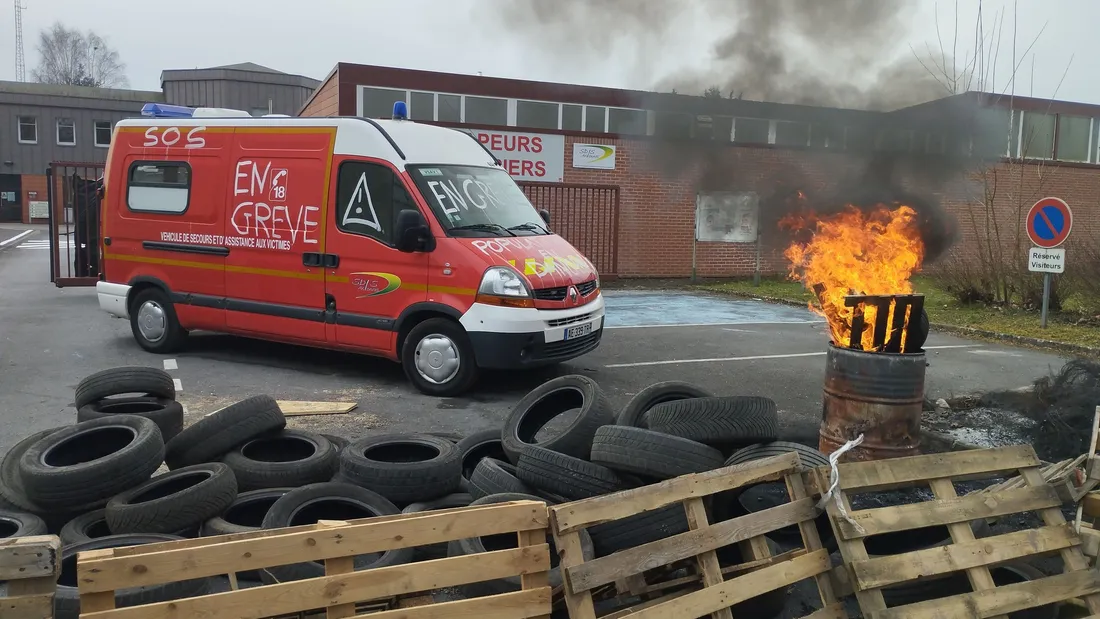 Pompiers en grève
