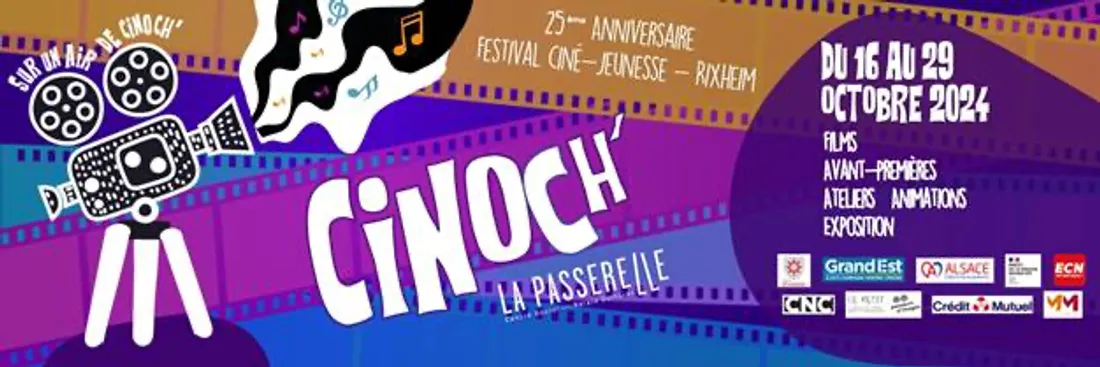 25e édition du festival ciné-jeunesse Cinoch'