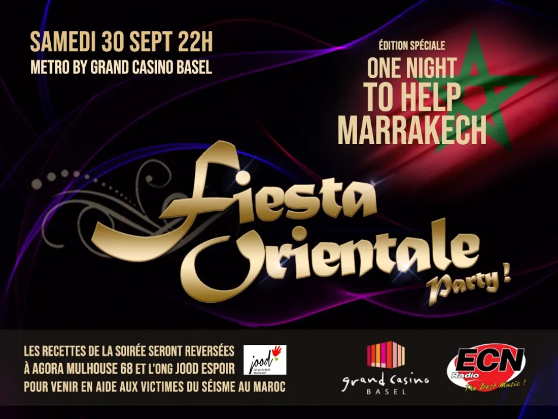Fiesta Orientale Party ONE NIGHT TO HELP MARRAKECH