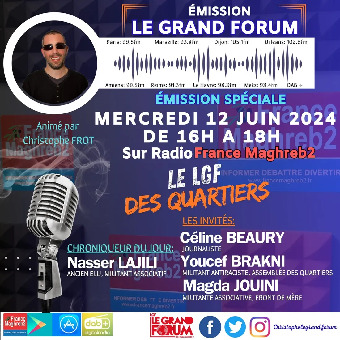 Le grand forum #Lgf du mercredi 12 juin 2024, spécial quartiers