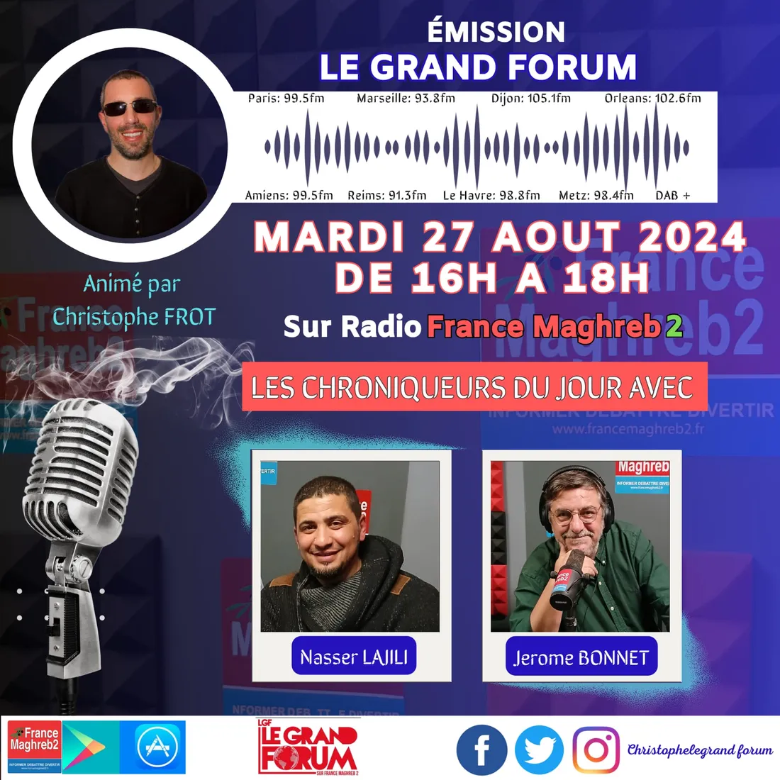 LE GRAND FORUM #LGF DU MARDI 27 AOÛT 2024