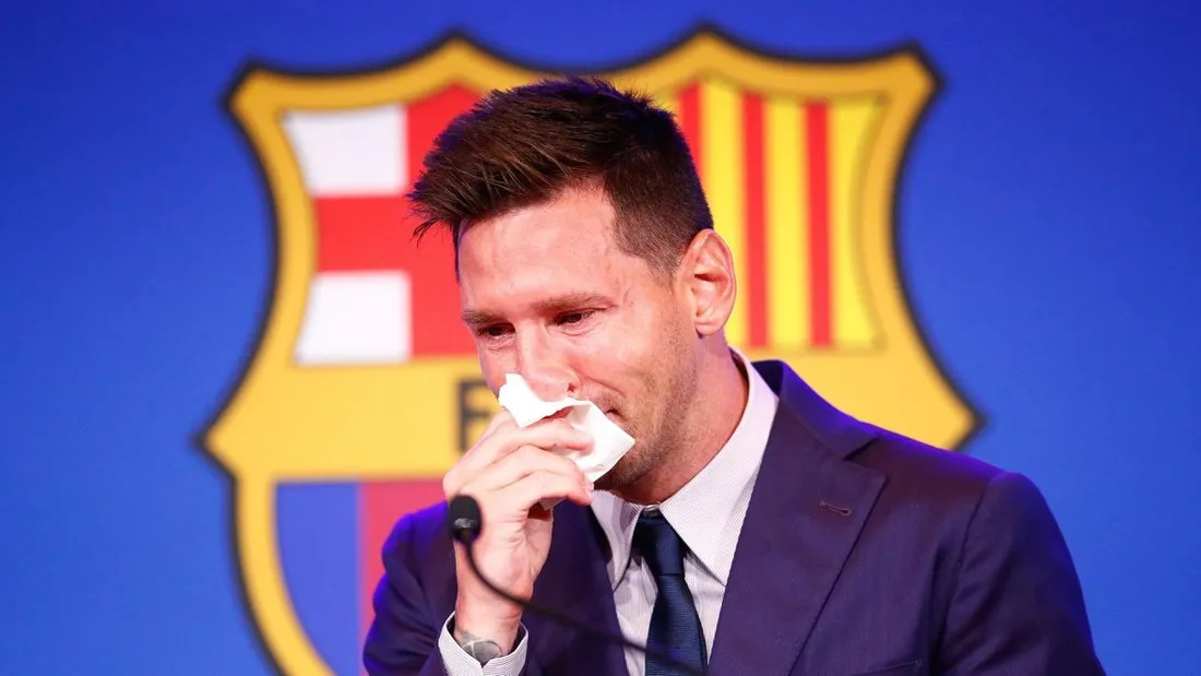 Retour sur la conférence de presse émouvante de Messi avant de quitter Barcelone.