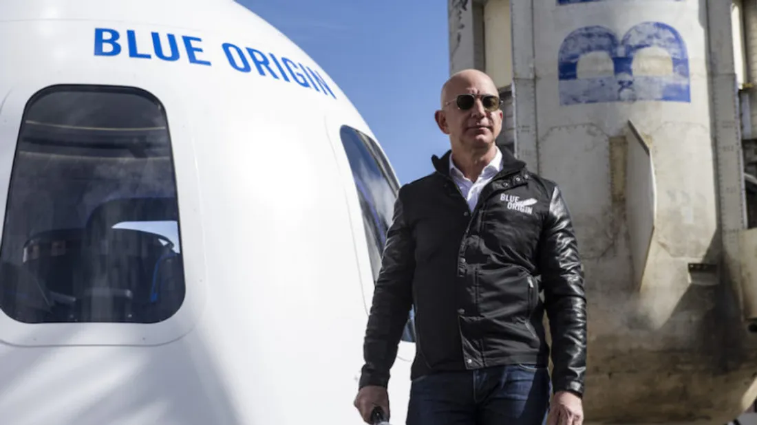Jeff Bezos, PDG d’Amazon, partira dans l’espace à bord de son propre vaisseau spatial 