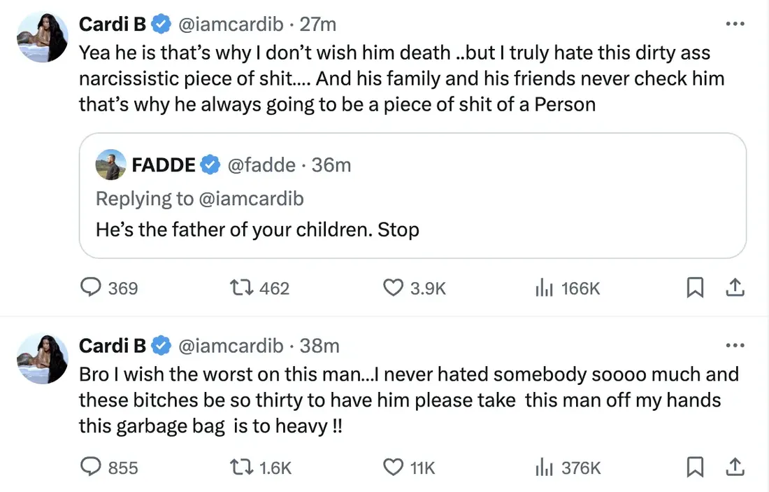 Cardi B en colère contre Offset : un coup de gueule surprenant après un appel à la paix