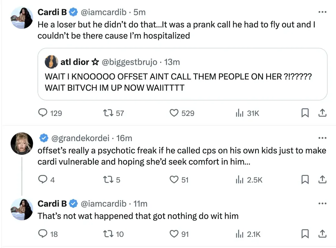 Cardi B en colère contre Offset : un coup de gueule surprenant après un appel à la paix
